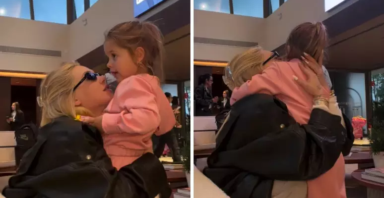 Virginia se despedindo de uma das filhas Foto: Reprodução | Instagram